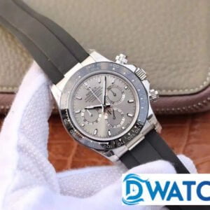 ĐỒNG HỒ CƠ NAM DÂY CAO SU MẶT XÁM ROLEX DAYTONA CHRONOGRAPH REP 1:1 CAO CẤP 40MM