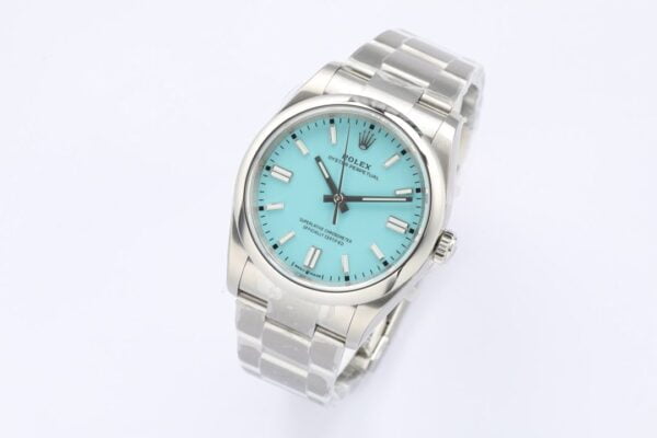 ĐỒNG HỒ ROLEX OYSTER PERPETUAL NAM DÂY KIM LOẠI EW FACTORY REP 1:1 36MM