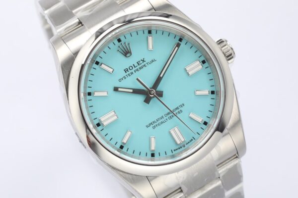 ĐỒNG HỒ ROLEX OYSTER PERPETUAL NAM DÂY KIM LOẠI EW FACTORY REP 1:1 36MM