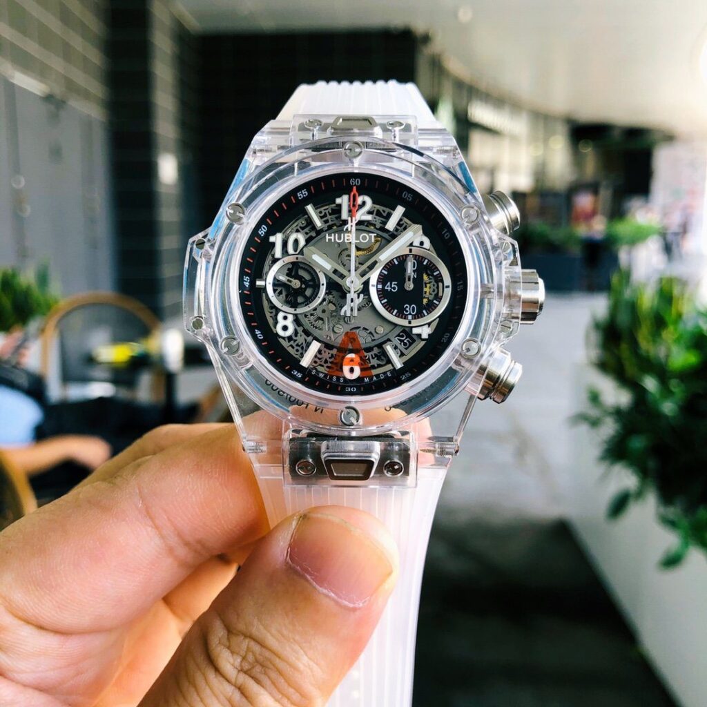 ĐỒNG HỒ HUBLOT BIG BANG CHRONOGRAPH NAM MÁY CƠ 5 KIM REPLICA 1:1 CAO CẤP 45MM