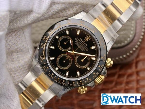 ĐỒNG HỒ CƠ NAM 6 KIM MÀU DEMI ROLEX DAYTONA CHRONOGRAPH REPLICA 1:1 CAO CẤP 40MM