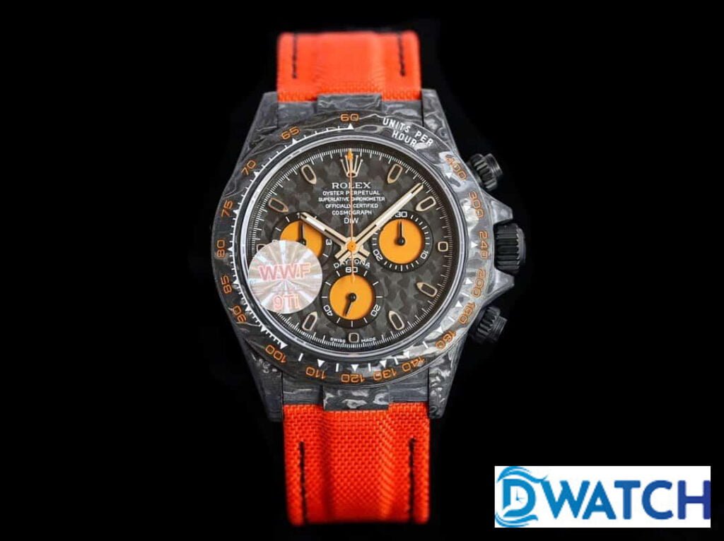 ĐỒNG HỒ ROLEX DAYTONA CHRONOGRAPH CƠ NAM VỎ CARBON REPLICA 1:1 CAO CẤP 40MM