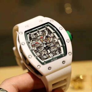 ĐỒNG HỒ NAM RICHARD MILLE RM030 HAI MÀU TRẮNG XANH FAKE 11 43X50MM