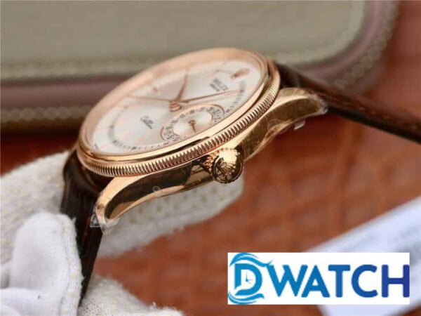 ĐỒNG HỒ ROLEX CELLINI NAM MÁY CƠ DÂY DA MẶT TRẮNG MKS FACTORY REPLICA 1:1 CAO CẤP 39MM