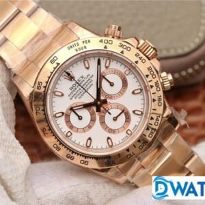 ĐỒNG HỒ CƠ NAM 6 KIM MÀU ROSE GOLD ROLEX DAYTONA CHRONOGRAPH REP 1:1 CAO CẤP 40MM