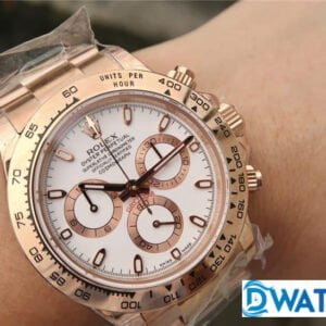 ĐỒNG HỒ CƠ NAM 6 KIM MÀU ROSE GOLD ROLEX DAYTONA CHRONOGRAPH REP 1:1 CAO CẤP 40MM