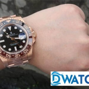 ĐỒNG HỒ ROLEX GMT-MASTER ll NAM MÁY CƠ MÀU ROSE GOLD EW FACTORY REP 1:1 CAO CẤP 40MM