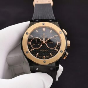 ĐỒNG HỒ CƠ NAM MÀU DEMI 5 KIM HUBLOT CLASSIC FUSION CHRONOGRAPH REP 1:1 CAO CẤP 45MM