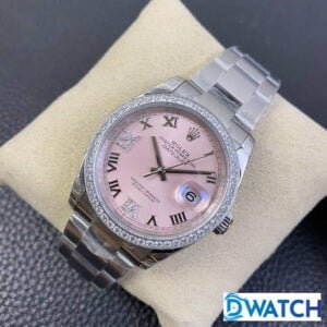 ĐỒNG HỒ ROLEX DATEJUST MÁY CƠ DÂY KIM LOẠI ĐÍNH ĐÁ REPLICA 1:1 CAO CẤP 36MM