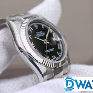 ĐỒNG HỒ NAM ROLEX DATEJUST 116234 NIỀNG KHÍA MẶT SỐ ĐEN REPLICA 11 36MM