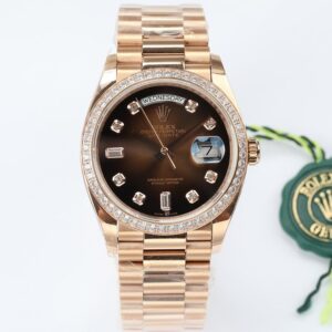 ĐỒNG HỒ CƠ NAM ROLEX DAY-DATE EW FACTORY REPLICA 1:1 CAO CẤP 36MM