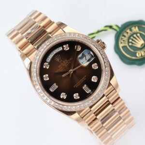 ĐỒNG HỒ CƠ NAM ROLEX DAY-DATE EW FACTORY REPLICA 1:1 CAO CẤP 36MM