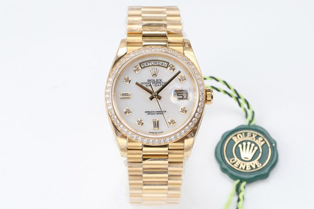 ĐỒNG HỒ NAM MẶT XÀ CỪ ROLEX DAY-DATE EW FACTORY REP 1:1 CAO CẤP 36MM