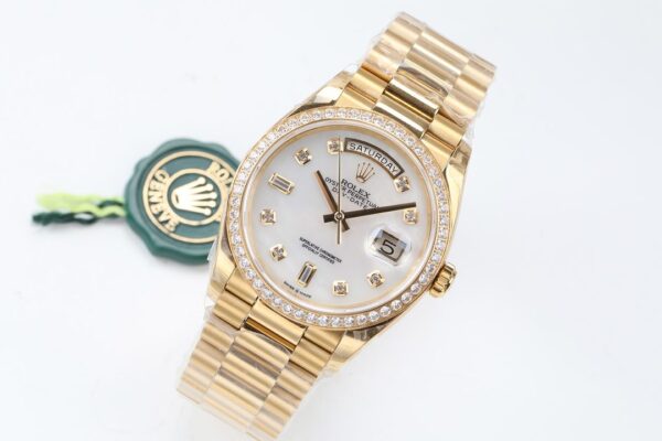 ĐỒNG HỒ NAM MẶT XÀ CỪ ROLEX DAY-DATE EW FACTORY REP 1:1 CAO CẤP 36MM