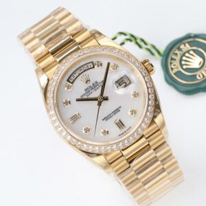 ĐỒNG HỒ NAM MẶT XÀ CỪ ROLEX DAY-DATE EW FACTORY REP 1:1 CAO CẤP 36MM