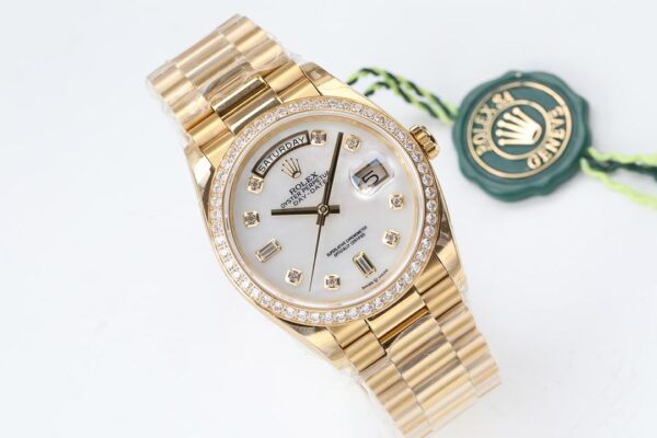 ĐỒNG HỒ NAM MẶT XÀ CỪ ROLEX DAY-DATE EW FACTORY REP 1:1 CAO CẤP 36MM