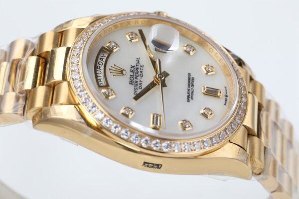 ĐỒNG HỒ NAM MẶT XÀ CỪ ROLEX DAY-DATE EW FACTORY REP 1:1 CAO CẤP 36MM