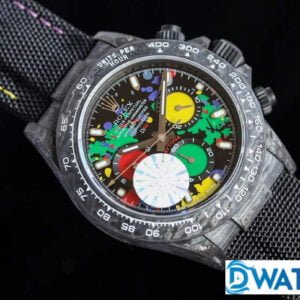 ĐỒNG HỒ NAM MÁY CƠ VỎ CARBON ROLEX DAYTONA CHRONOGRAPH REPLICA 1:1 CAO CẤP 40MM