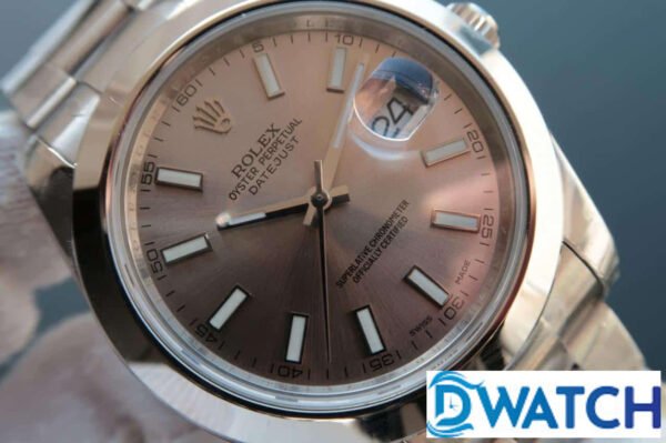 ĐỒNG HỒ ROLEX DATEJUST 126333 MẶT SỐ NÂU CHẢY TIA REPLICA CAO CẤP 40MM