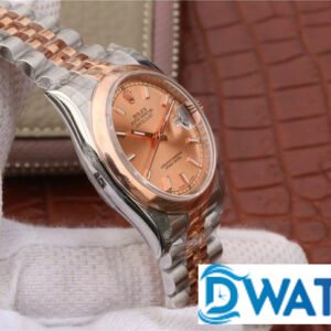 ĐỒNG HỒ NAM ROLEX DATEJUST 116234 NIỀNG TRƠN ROSE GOLD REPLICA 11 36MM