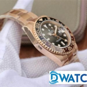 ĐỒNG HỒ ROLEX GMT-MASTER ll NAM MÁY CƠ MÀU ROSE GOLD EW FACTORY REP 1:1 CAO CẤP 40MM
