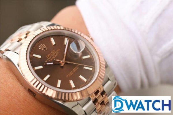 ĐỒNG HỒ NAM ROLEX DATEJUST 126331 MÀU NÂU CHOCOLATE FAKE CAO CẤP 41MM