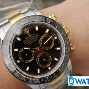 ĐỒNG HỒ CƠ NAM 6 KIM MÀU DEMI ROLEX DAYTONA CHRONOGRAPH REPLICA 1:1 CAO CẤP 40MM