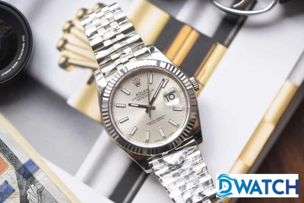 ĐỒNG HỒ NAM MÁY CƠ DÂY KIM LOẠI ROLEX DATEJUST AR FACTORY REPLICA 1:1 CAO CẤP 40MM