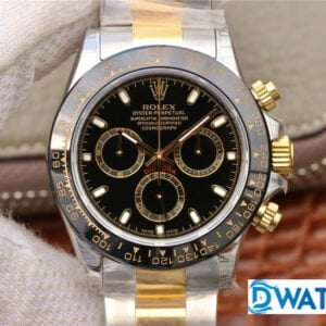 ĐỒNG HỒ CƠ NAM 6 KIM MÀU DEMI ROLEX DAYTONA CHRONOGRAPH REPLICA 1:1 CAO CẤP 40MM