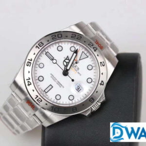 ĐỒNG HỒ ROLEX EXPLORER II ULTIMATE V2 NAM MÁY CƠ DÂY KIM LOẠI REPLICA 1:1 CAO CẤP 40MM