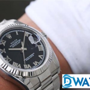 ĐỒNG HỒ NAM ROLEX DATEJUST 116234 NIỀNG KHÍA MẶT SỐ ĐEN REPLICA 11 36MM