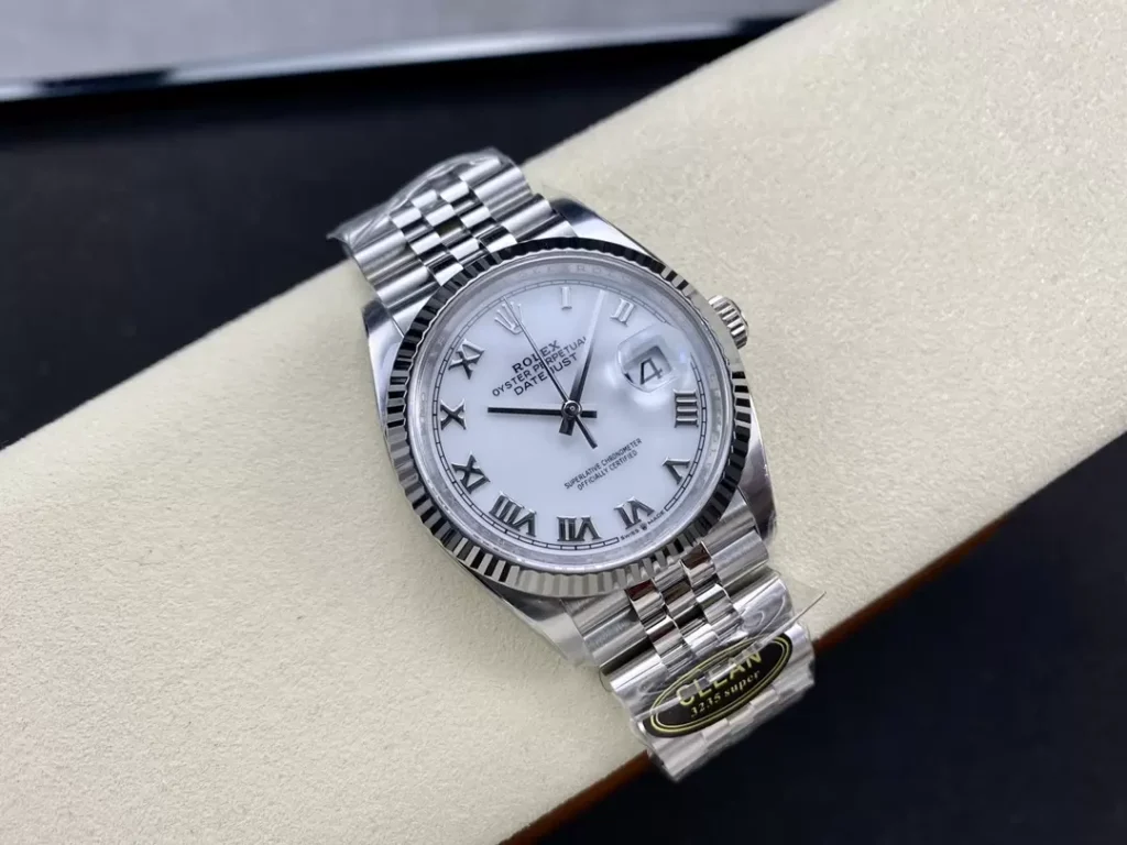 ĐỒNG HỒ NAM ROLEX DATEJUST CLEAN REPLICA CAO CẤP CỌC SỐ LA MÃ 36MM