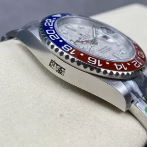ĐỒNG HỒ NAM ROLEX GMT-MASTER II REPLICA MẶT SỐ THIÊN THẠCH TRẮNG 40MM