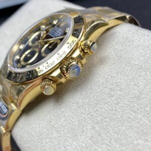 ĐỒNG HỒ NAM ROLEX DAYTONA REPLICA CAO CẤP MẶT SỐ ĐEN CỌC SỐ ĐÍNH ĐÁ 40MM