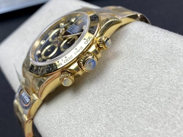 ĐỒNG HỒ NAM ROLEX DAYTONA REPLICA CAO CẤP MẶT SỐ ĐEN CỌC SỐ ĐÍNH ĐÁ 40MM