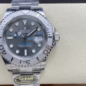 ĐỒNG HỒ NAM ROLEX YACHT-MASTER REPLICA CAO CẤP MẶT SỐ XÁM CHẢY TIA 40MM