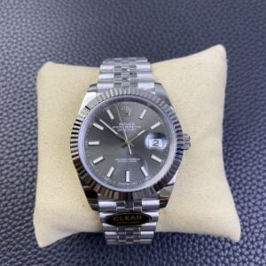 ĐỒNG HỒ ROLEX DATEJUST NAM DÂY KIM LOẠI CLEAN FACTORY REP 1:1 41MM