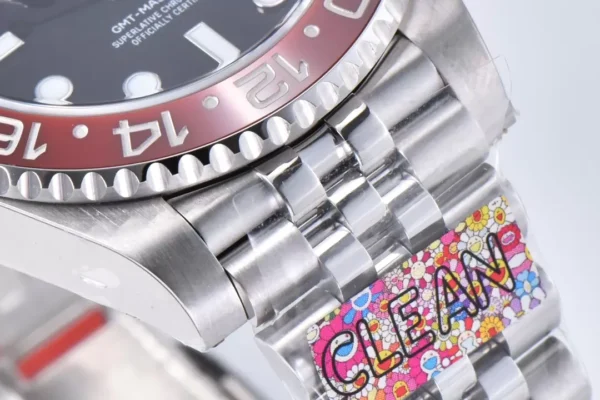 ĐỒNG HỒ NAM ROLEX GMT-MASTER II CLEAN REPLICA 1:1 4 KIM PHỦ DẠ QUANG 40MM