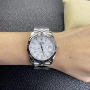 ĐỒNG HỒ NAM DÂY KIM LOẠI ROLEX DATEJUST CLEAN FACTORY REP 1:1 41MM