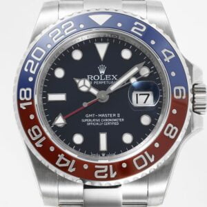 ĐỒNG HỒ NAM ROLEX GMT-MASTER ll REP CAO CẤP 4 KIM MẶT SỐ ĐEN 40MM