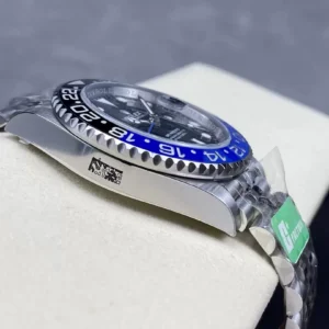 ĐỒNG HÔ NAM ROLEX GMT-MASTER II REPLICA KHÓA HỘP IN LOGO NỔI BẬT 40MM