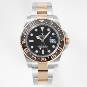 ĐỒNG HỒ NAM ROLEX GMT-MASTER ll REPLICA CAO CẤP VÀNG HỒNG SANG TRỌNG 40MM