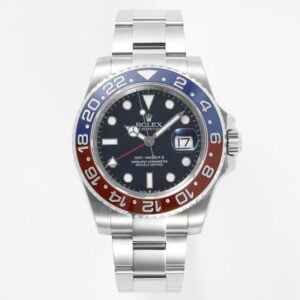 ĐỒNG HỒ NAM ROLEX GMT-MASTER ll REP CAO CẤP 4 KIM MẶT SỐ ĐEN 40MM