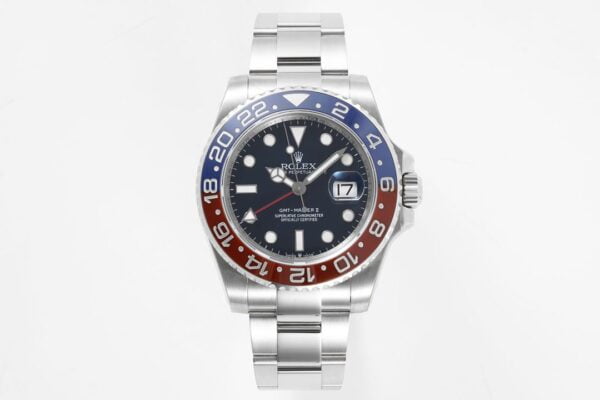 ĐỒNG HỒ NAM ROLEX GMT-MASTER ll REP CAO CẤP 4 KIM MẶT SỐ ĐEN 40MM