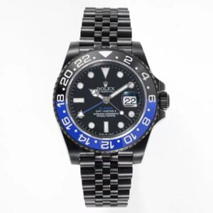 ĐỒNG HỒ NAM ROLEX BLAKEN GMT-MASTER ll REP CAO CẤP BEZEL HAI MẦU 40MM