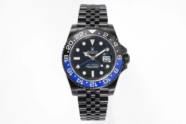 ĐỒNG HỒ NAM ROLEX BLAKEN GMT-MASTER ll REP CAO CẤP BEZEL HAI MẦU 40MM