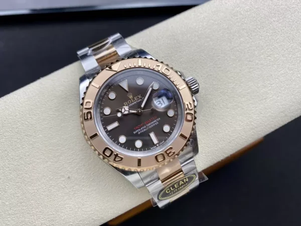 ĐỒNG HỒ NAM ROLEX YACHT-MASTER REPLICA MẶT SỐ NÂU THỂ THAO NỔI BẬT 40MM