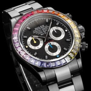 ĐỒNG HỒ NAM ROLEX DAYTONA REP 1:1 6 KIM BEZEL ĐÍNH ĐÁ CAO CẤP 40MM