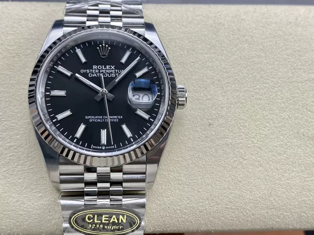 ĐỒNG HỒ NAM ROLEX DATEJUST CLEAN REPLICA CAO CẤP NIỀNG KHÍA 36MM