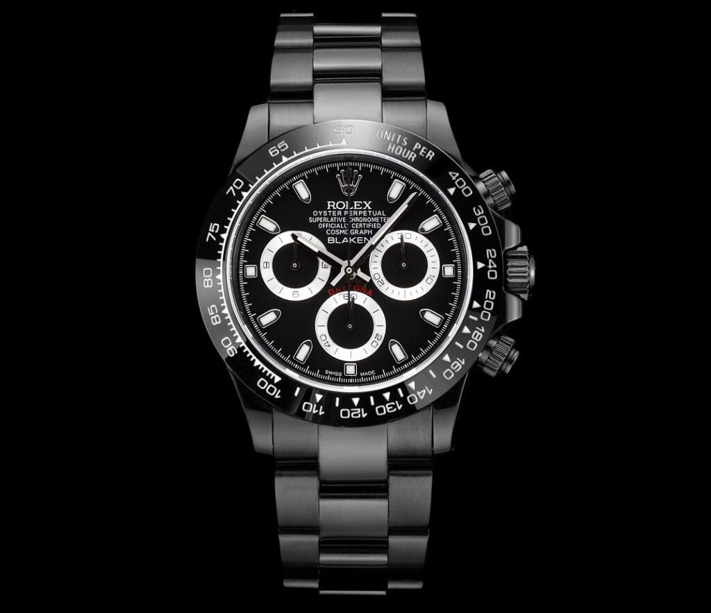 ĐỒNG HỒ NAM ROLEX DAYTONA REPLICA CAO CẤP MẶT SỐ ĐEN LỊCH SỰ 40MM